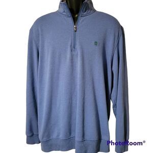 IZOD Advantage Performance Mens Long Sleeve Quarter-Zip Pullover Size Large